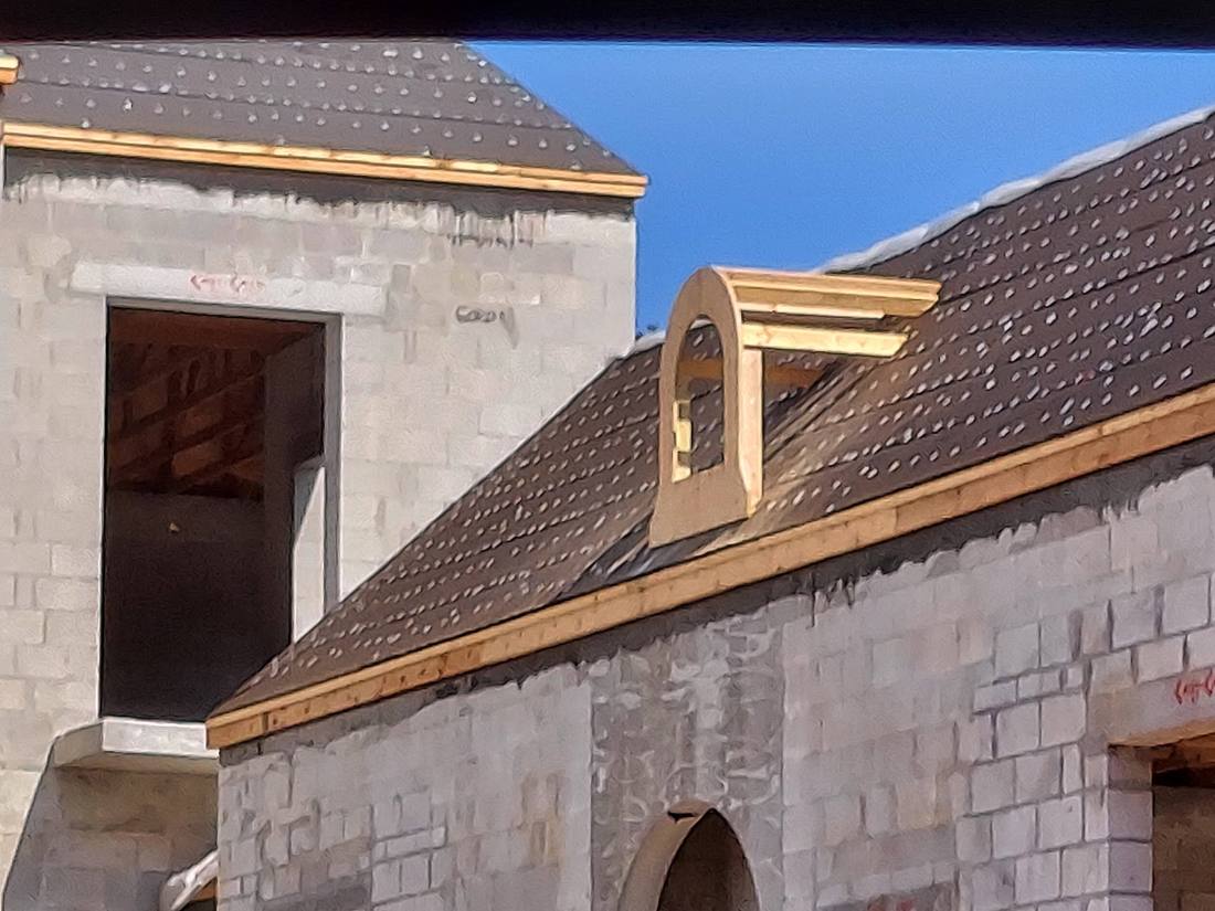 Dormer and roof detail on a new build