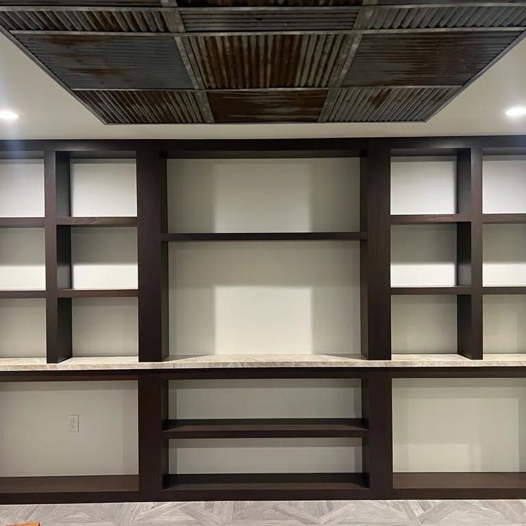 Custom built-in shelving